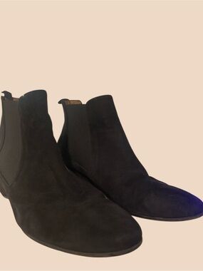 Aquatalia Black Suede Ankle Booties
